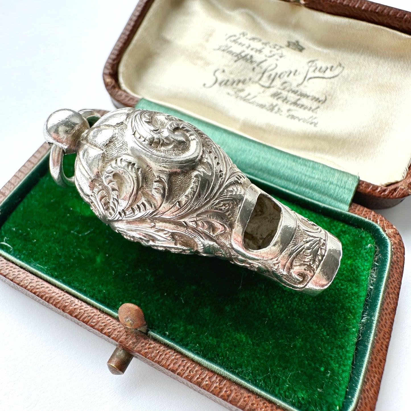 Victorian silver whistle