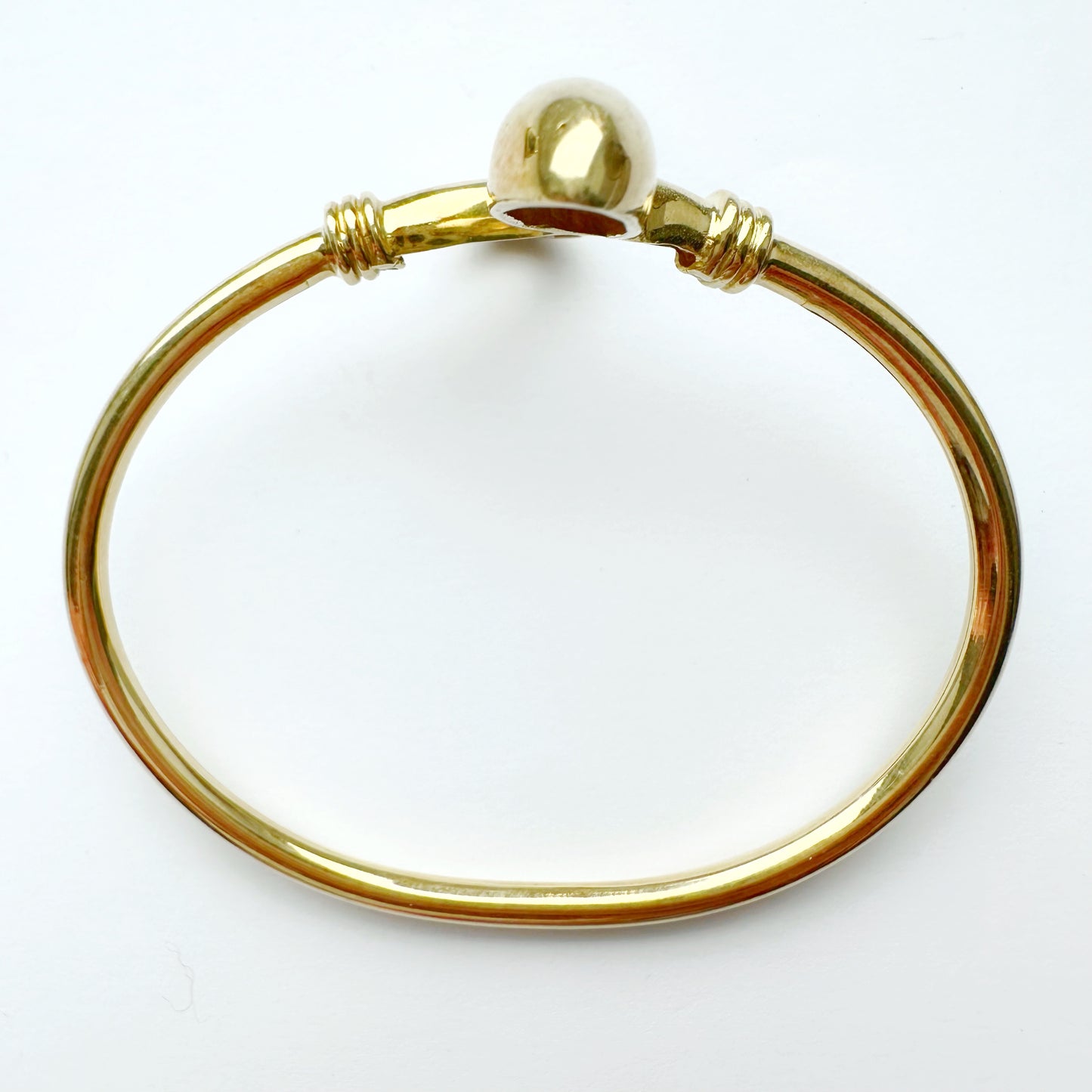 Vintage 14ct gold snake cuff bracelet