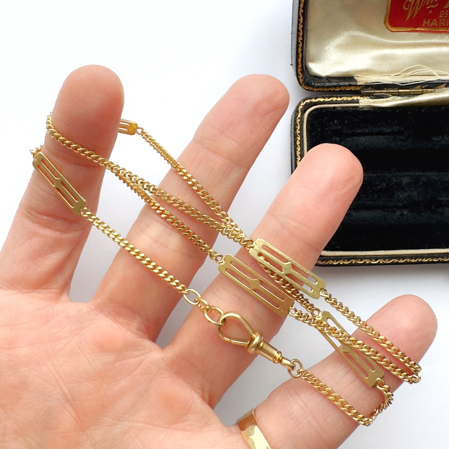 Vintage/antique 18ct gold mixed link chain