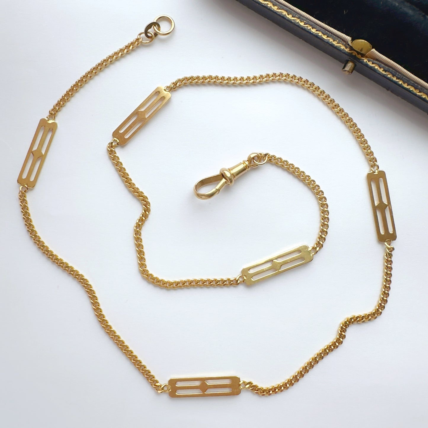 Vintage/antique 18ct gold mixed link chain