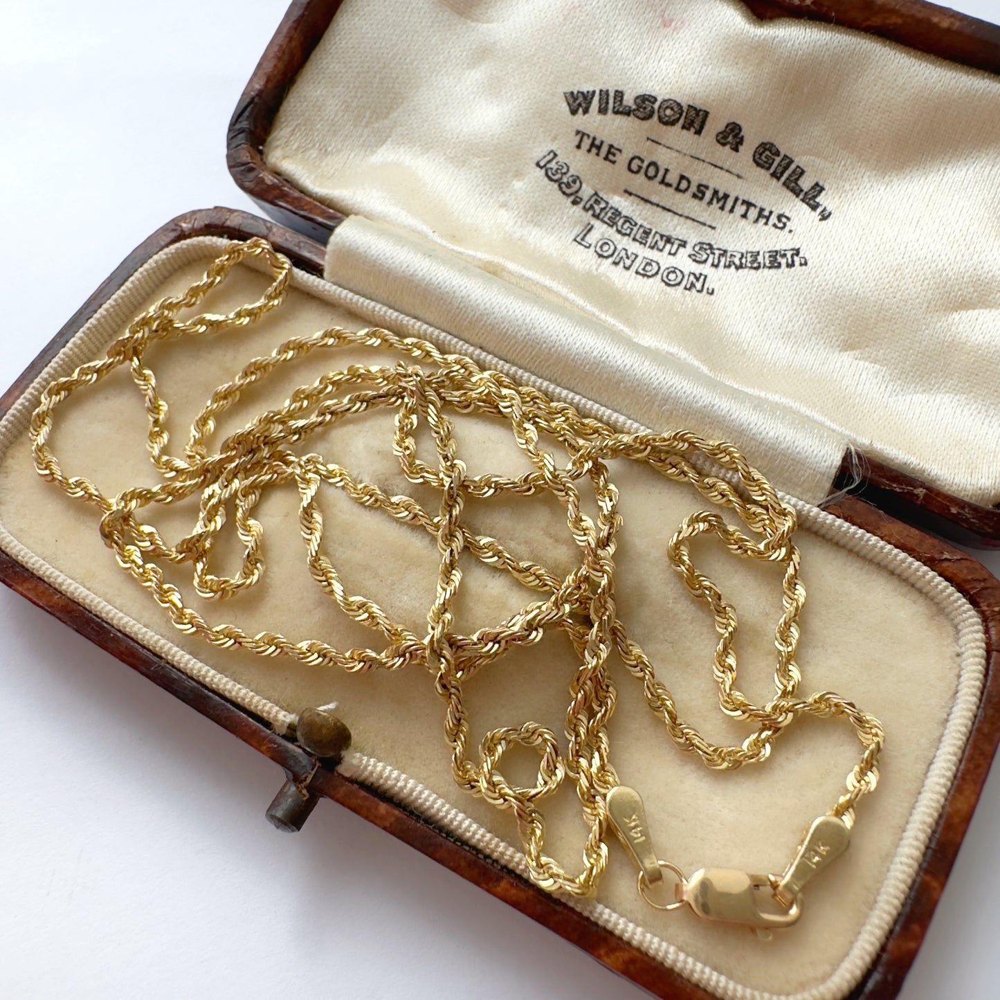 Vintage 14ct gold rope chain