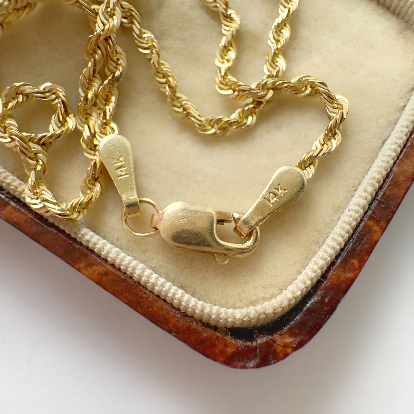 Vintage 14ct gold rope chain