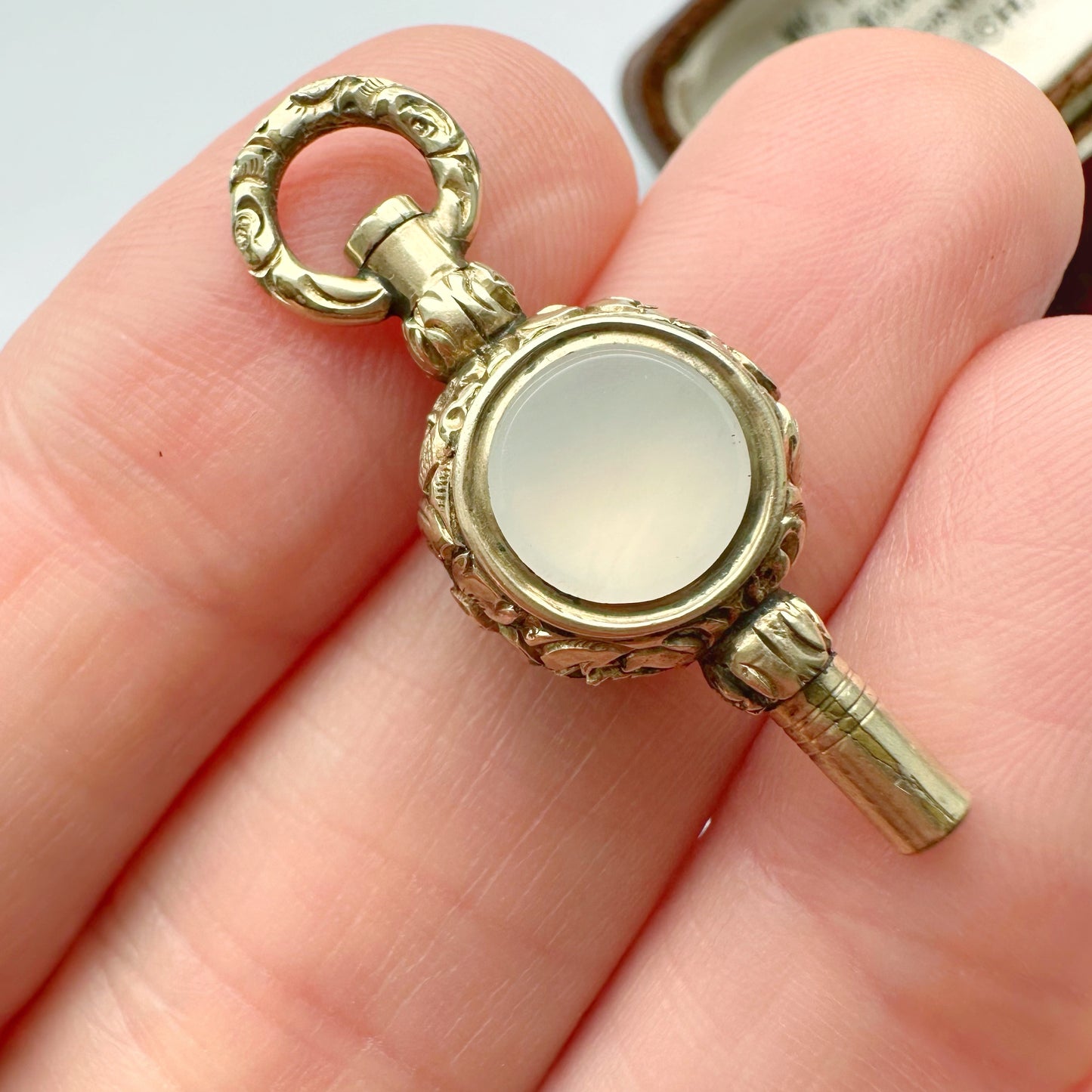 Antique 9ct gold watch key charm