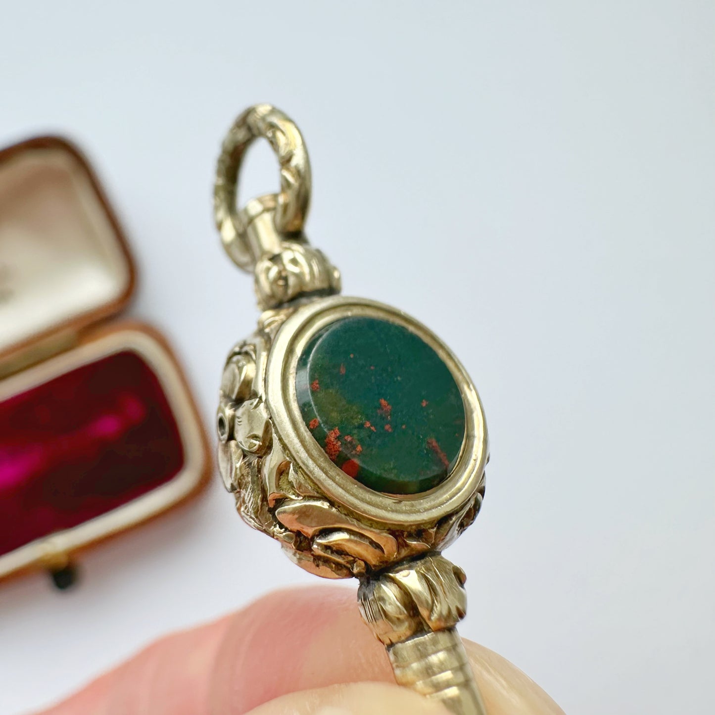 Antique 9ct gold watch key charm