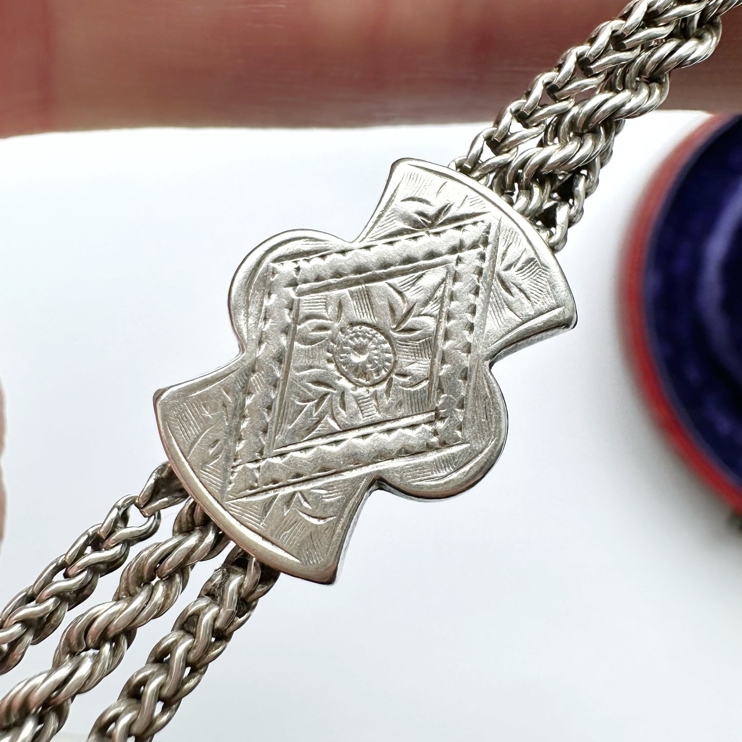 Antique silver Albertina bracelet
