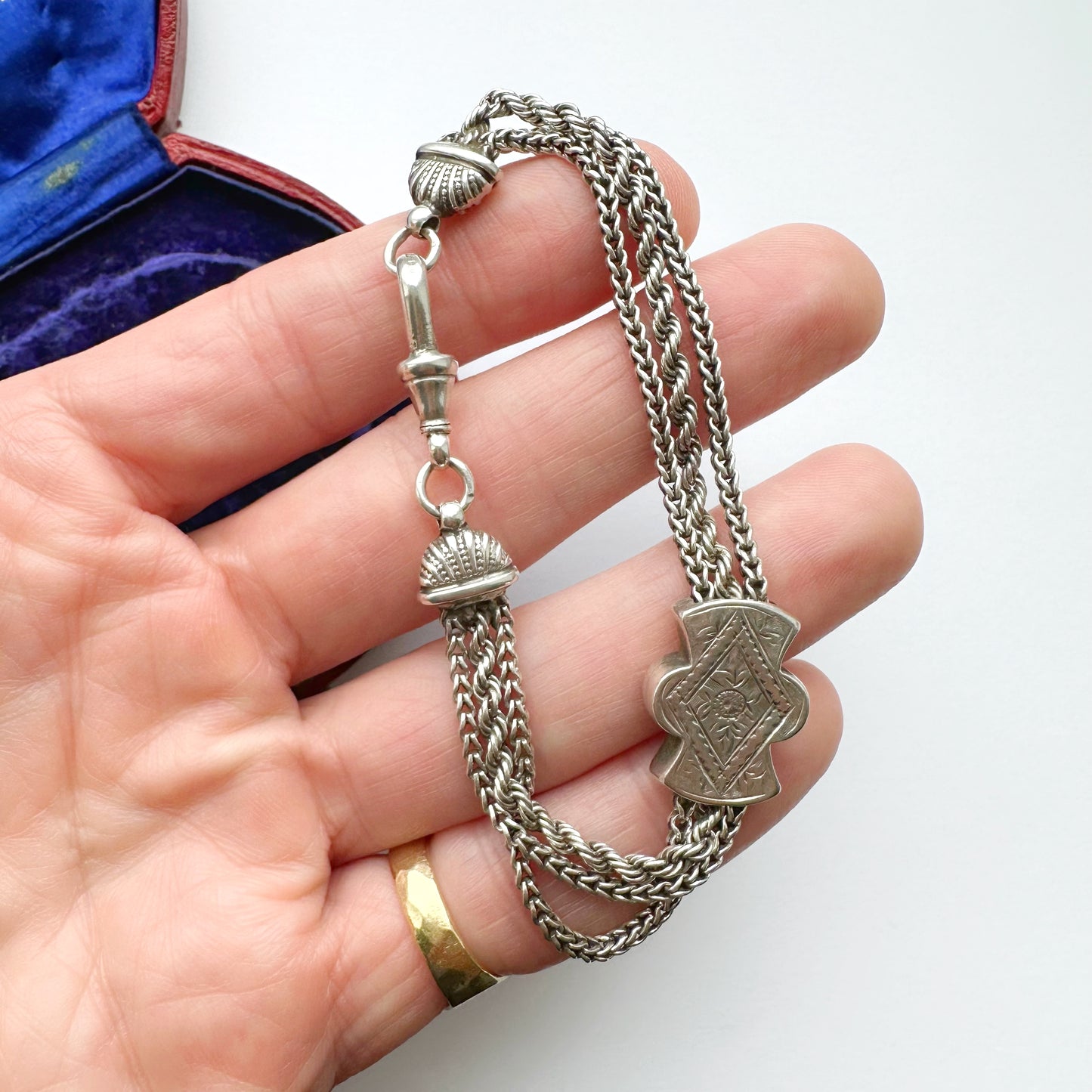 Antique silver Albertina bracelet