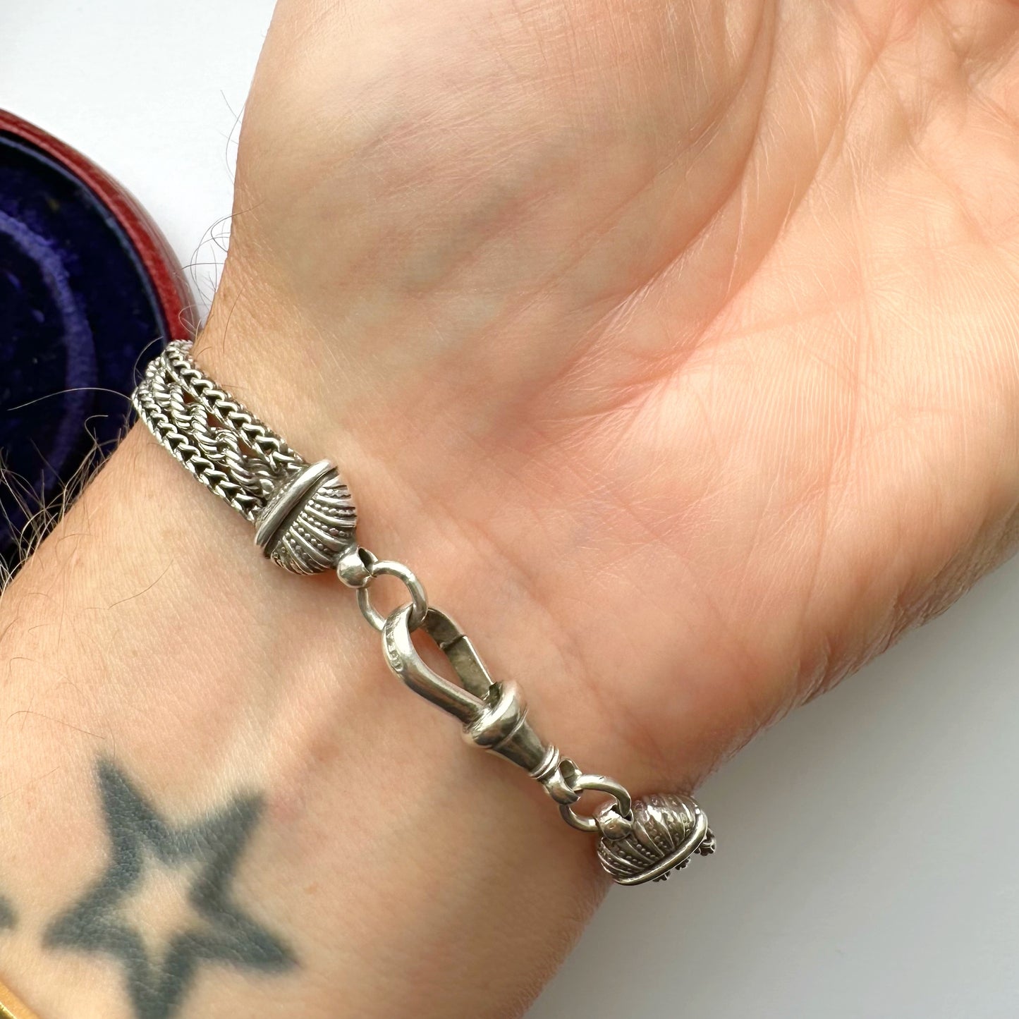 Antique silver Albertina bracelet