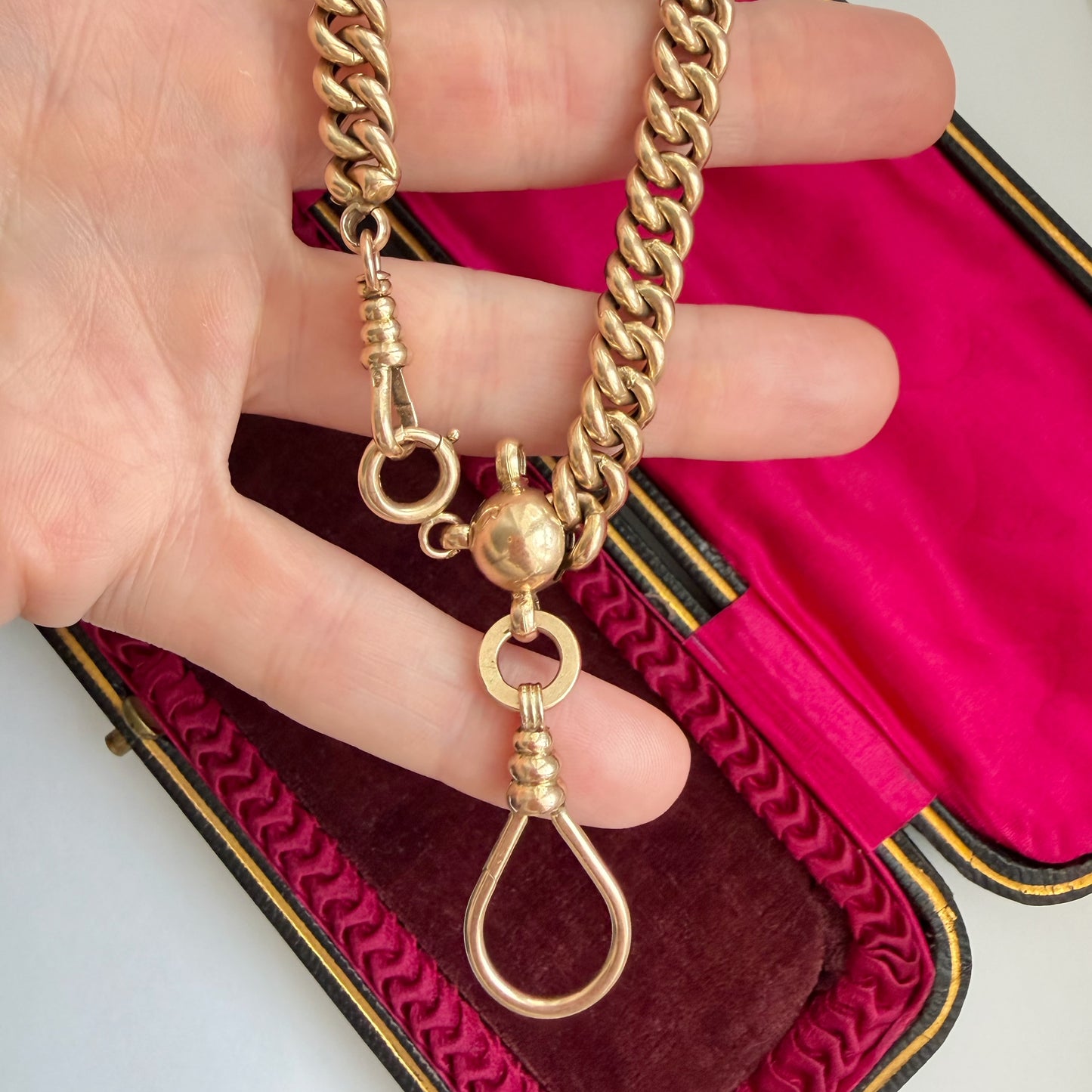 Antique Austrian 14ct gold Albert chain