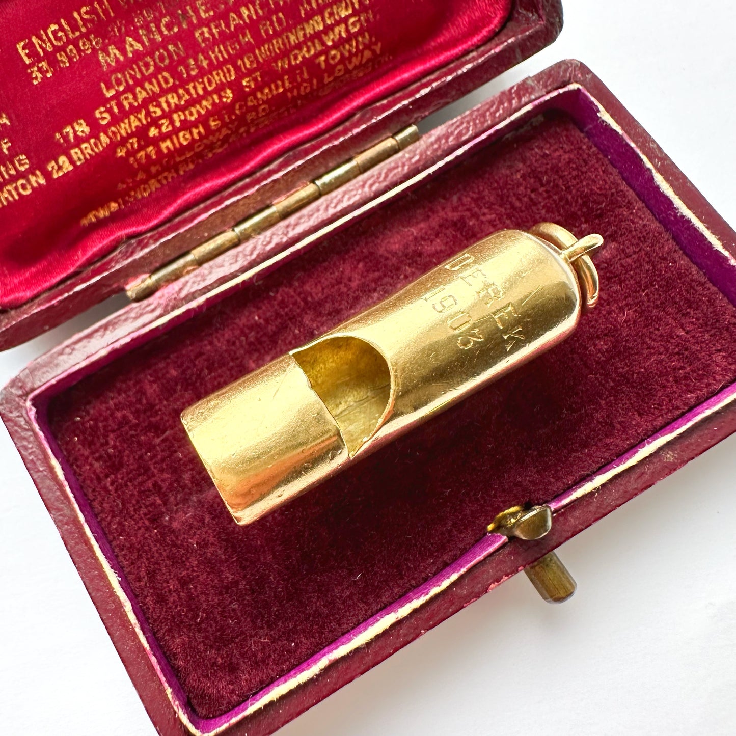 Antique 18ct gold whistle