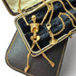 18ct gold skeleton necklace