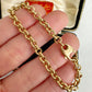 Vintage 18ct gold rolo belcher bracelet