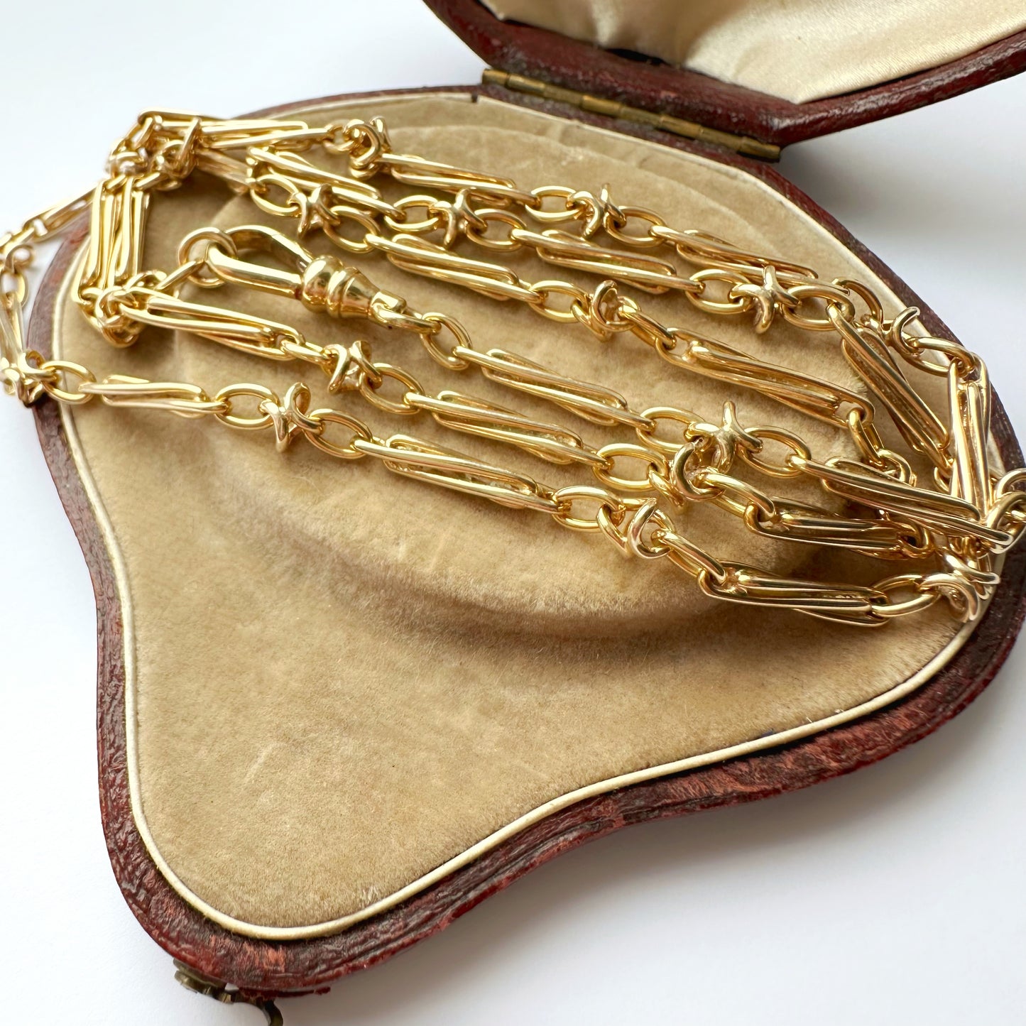 9ct gold fancy link chain