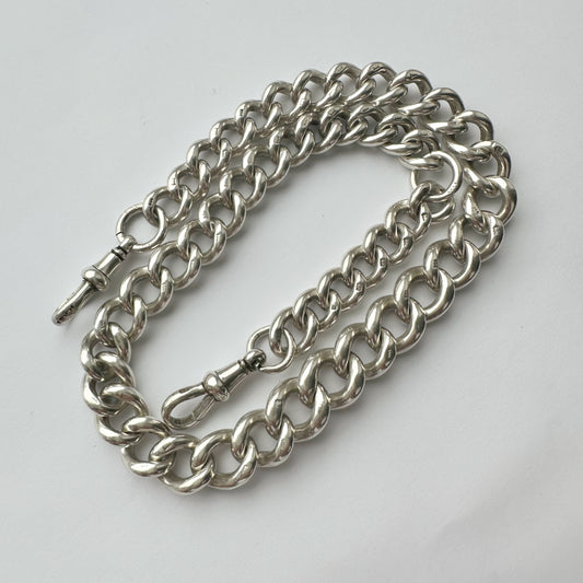 Antique silver Albert chain