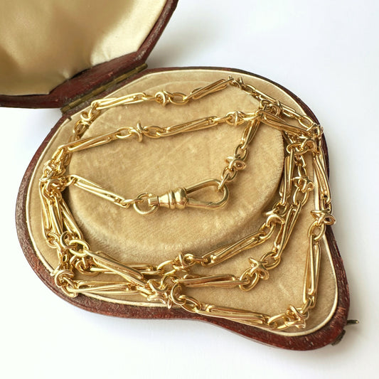 9ct gold fancy link chain