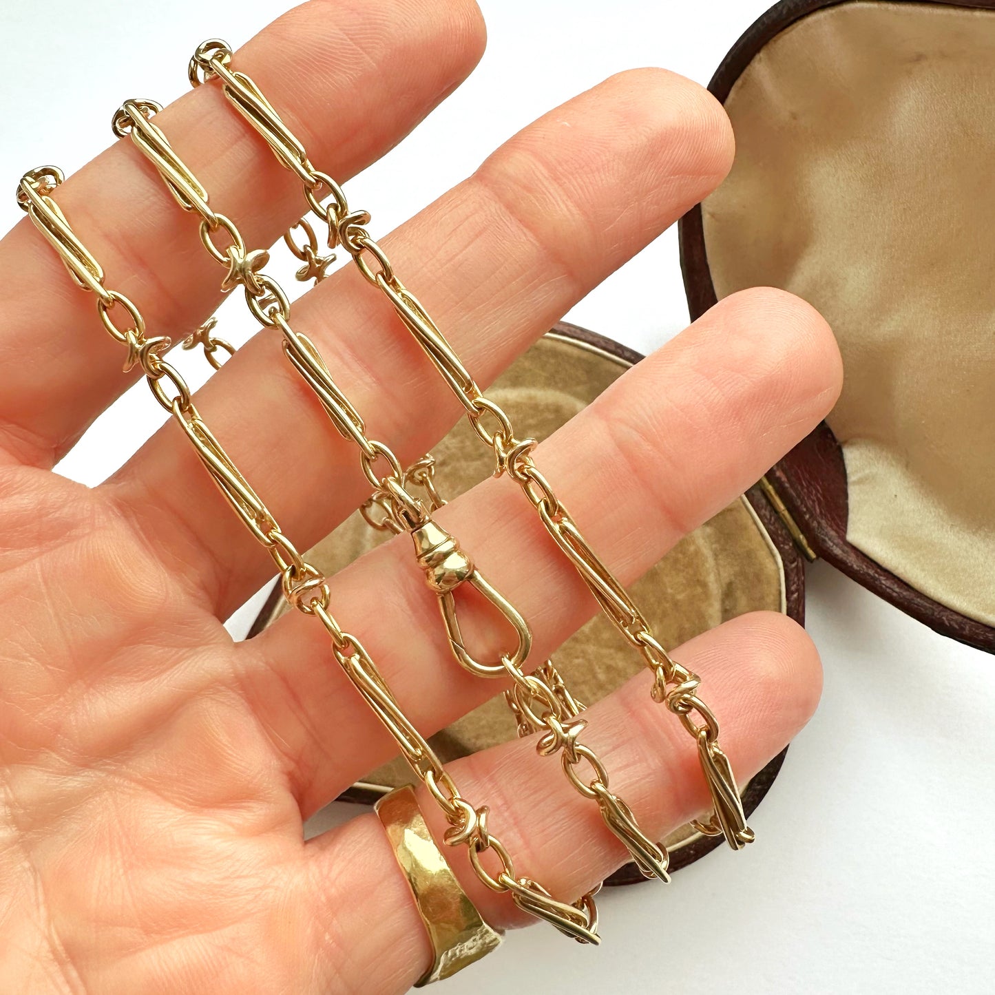 9ct gold fancy link chain