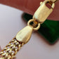 Vintage 18ct gold moon station bracelet