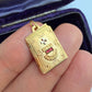 18ct gold Augis book love token