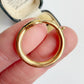 18ct gold & diamond ouroboros snake bolt ring