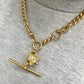 Antique 18ct gold star compass charm