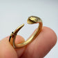 18ct gold & diamond ouroboros snake bolt ring
