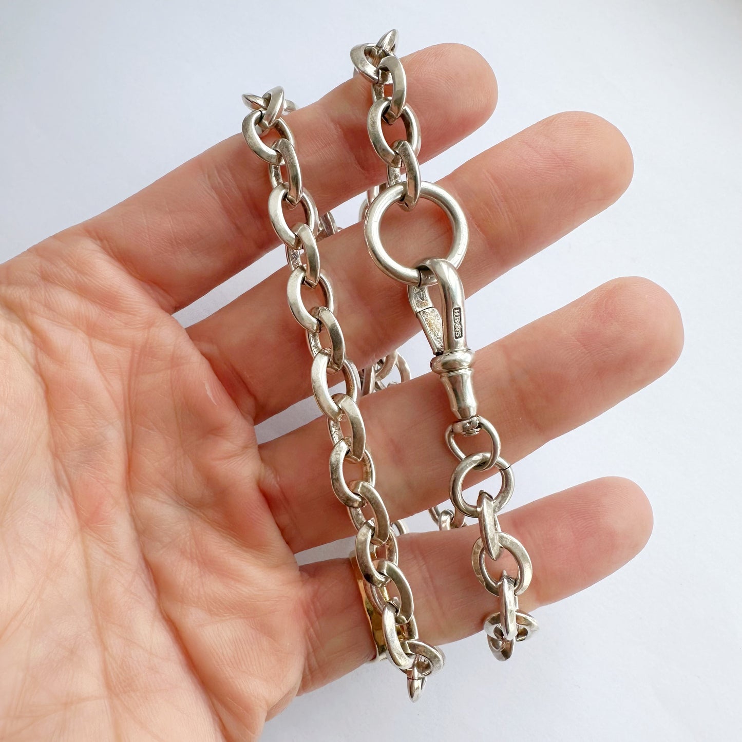 Sterling silver cable link chain