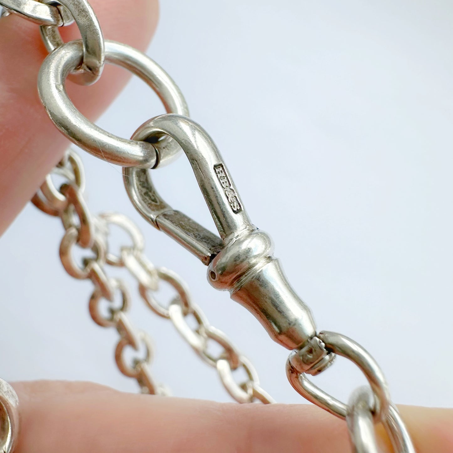 Sterling silver cable link chain