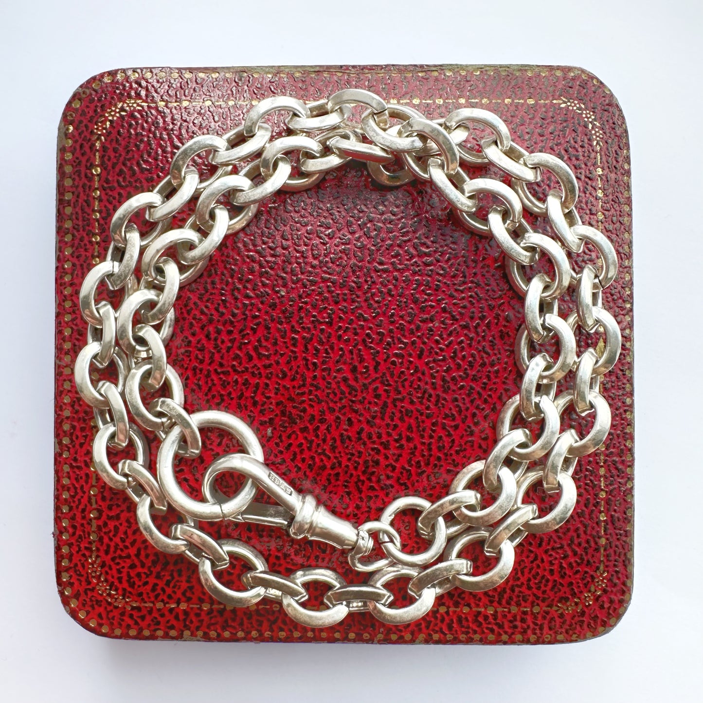 Sterling silver cable link chain
