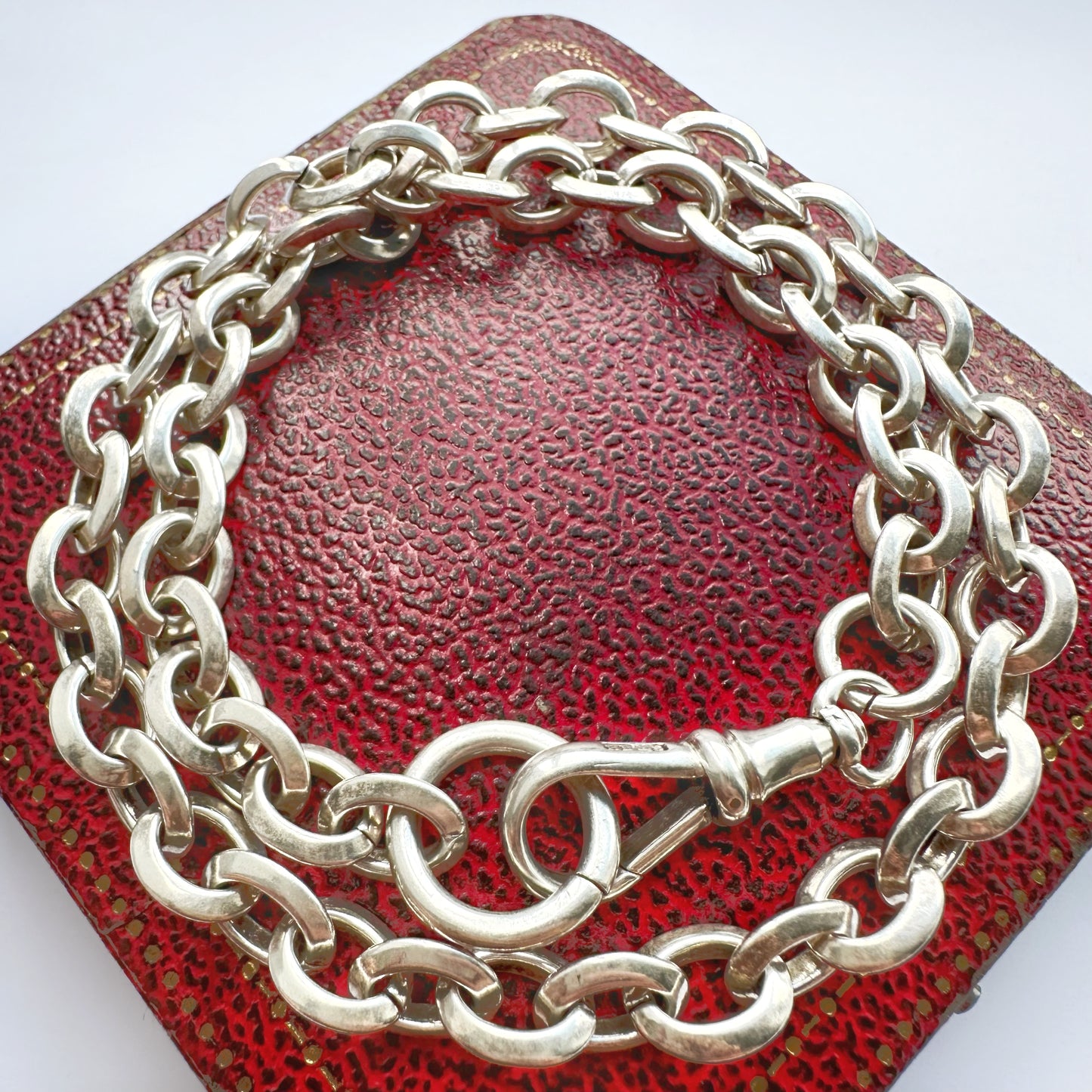 Sterling silver cable link chain