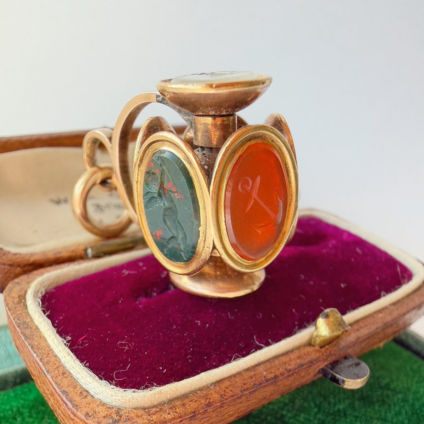 Georgian multi intaglio seal roller/spinner