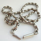Antique silver fancy link belcher chain
