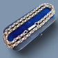 Antique silver fancy link belcher chain