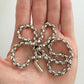 Antique silver fancy link belcher chain