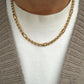 Vintage 9ct Uno AErre mixed link chain