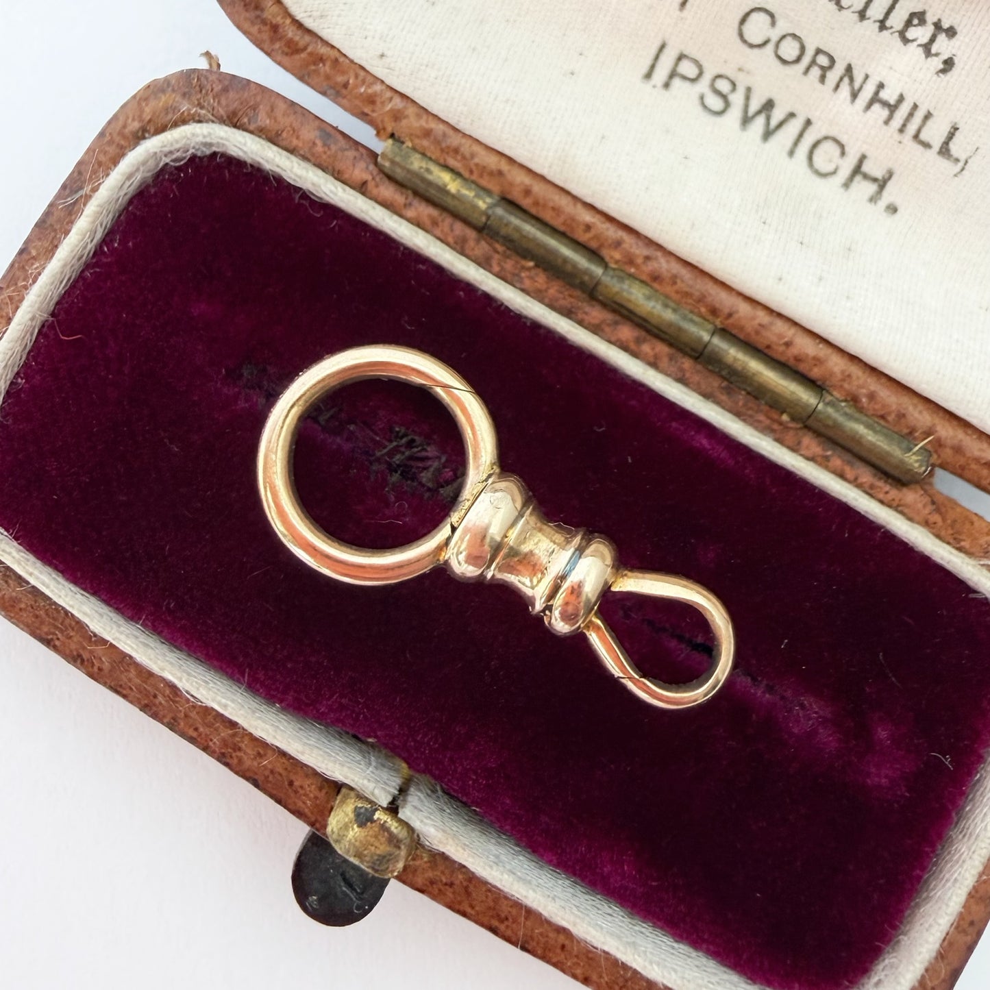 Antique 12ct gold double dog clip/spring ring clasp