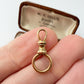 Antique 12ct gold double dog clip/spring ring clasp