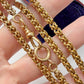 Antique 14ct gold fancy link Albert/watch chain