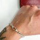 Antique Sterling silver curb bracelet