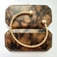 Vintage 9ct gold twisted torque bracelet