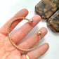 Vintage 9ct gold twisted torque bracelet