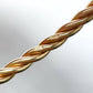 Vintage 9ct gold twisted torque bracelet