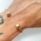 Vintage 9ct gold twisted torque bracelet