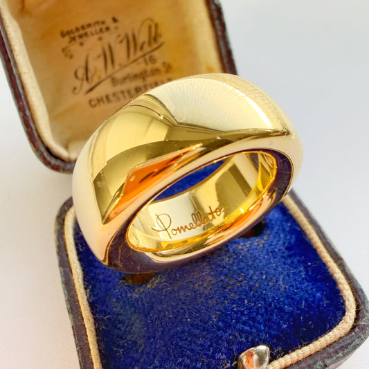Pre-loved Pomellato 18ct gold donut band