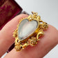 Georgian 18ct gold & glass heart locket