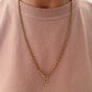 Antique 9ct rosy lovers knot link chain