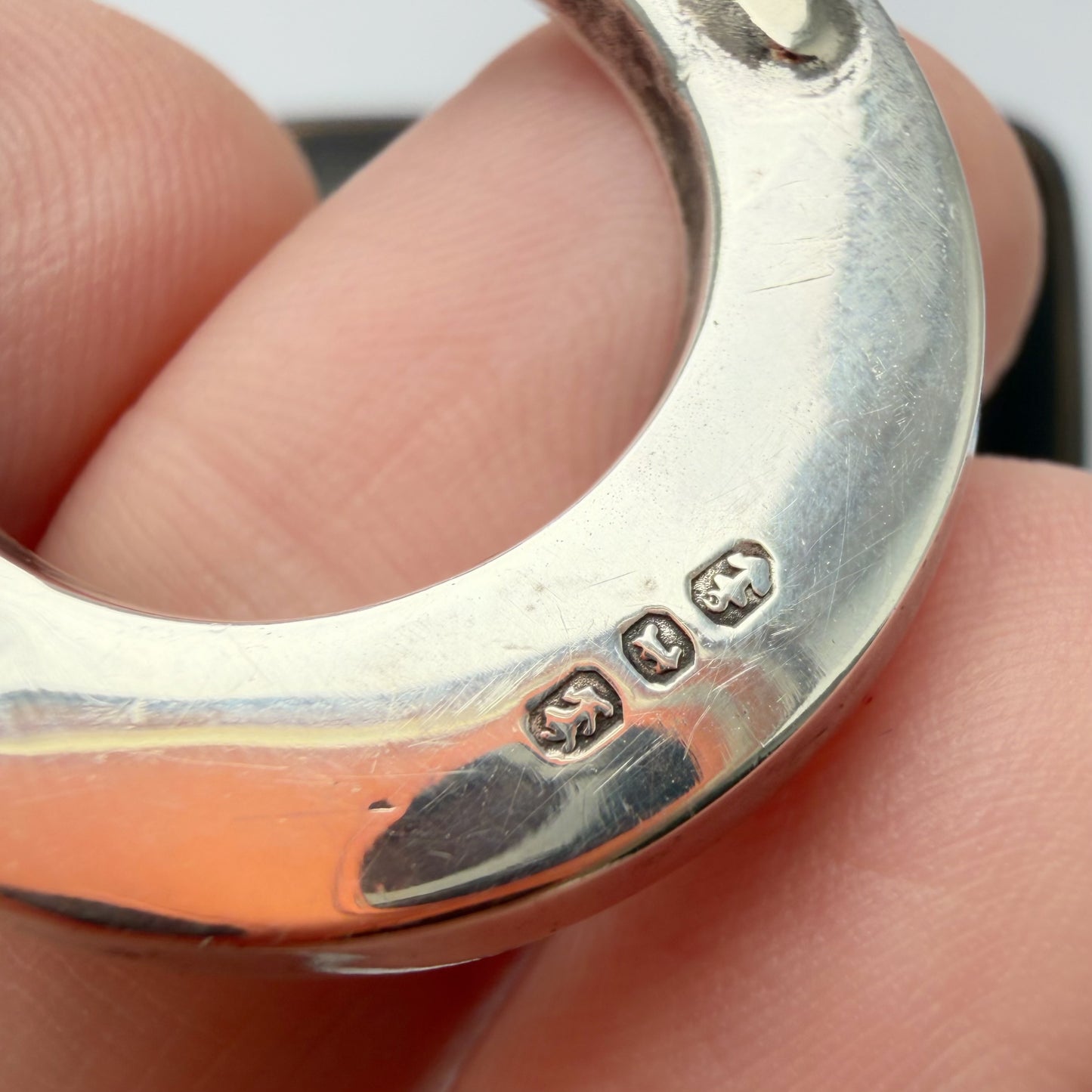 Victorian sterling silver & 9ct gold horseshoe pendant