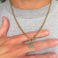 Antique 15ct gold, enamel and old mine cut diamond star charm