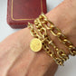 Vintage Italian 18ct gold Augis love token