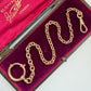 Antique 9ct gold rosy cable link chain/extender