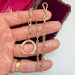 Antique 9ct gold rosy cable link chain/extender