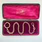 Antique 9ct gold rosy cable link chain/extender